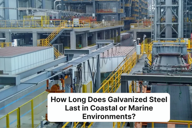Galvanized steel corrosion lifespan coastal marine environment chart